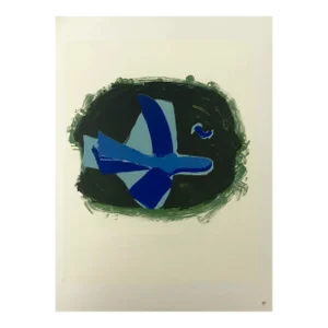 1963 Georges Braque Lithograph P97 Oiseau Des Forets