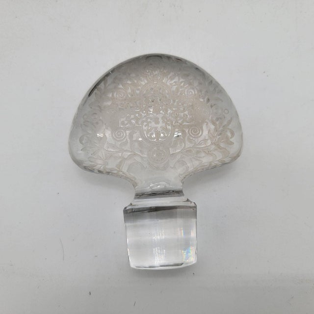 Art Deco 1940s Baccarat Marillon Decanter W/ Extra Stopper For Sale - Image 3 of 5