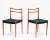 1960s Lübke Lubke Germany Mid Century Cherry Dining Side Chairs Original Fabric - a Pair For Sale - Image 5 of 13