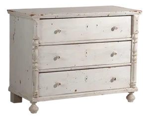 Vintage White Chest of Drawers, 1920