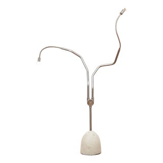 Tree Tops Light Floor Lamp with Concrete Base Dark Grey Metal Stem by Ron Arad for Barton, 1983 For Sale