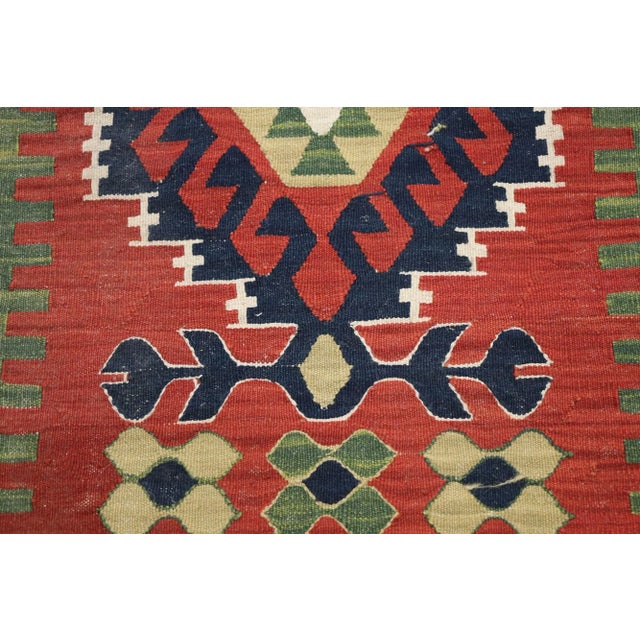 Vintage Persian Shiraz Kilim Rug - 01'11 X 02'10 For Sale - Image 4 of 9