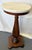 1900's Solid Wood Reeded Pedestal/ Plant Stand With Marble Top For Sale - Image 12 of 18