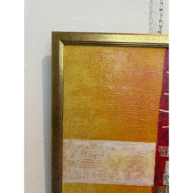 Original Abstract Textured Oil Painting by Alena Kalen "Totem" Framed, Coa For Sale - Image 4 of 10