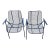1950s Woodard Sculptura Arm Chairs, Attributed - A Pair For Sale