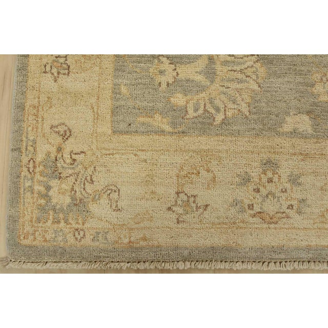 Ziegler Rug 5’1” X 5’2” Gray Wool Traditional Hand-Knotted Oriental Carpet For Sale - Image 9 of 12