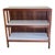 Midcentury Three-Tier Bookshelf – Pine and White Laminate For Sale