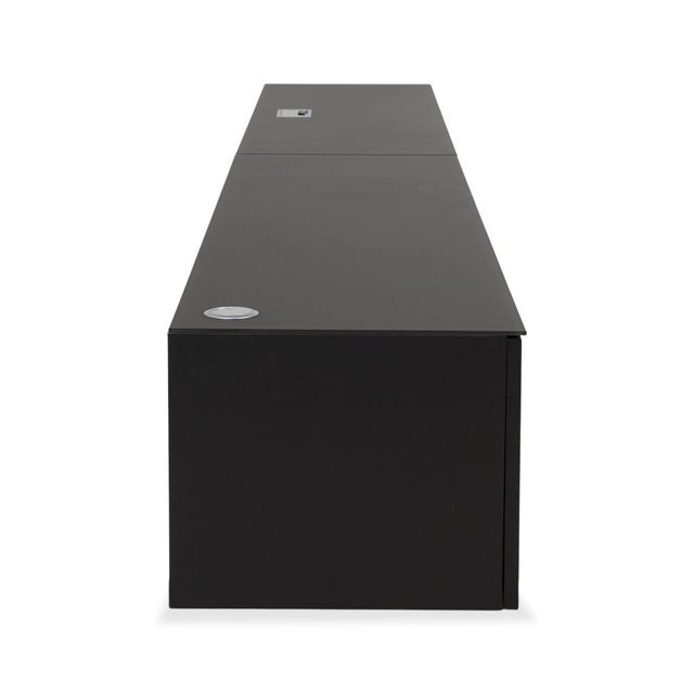 3900 Sideboard in Black Wood and Anthracite Glass from Contur For Sale - Image 12 of 16