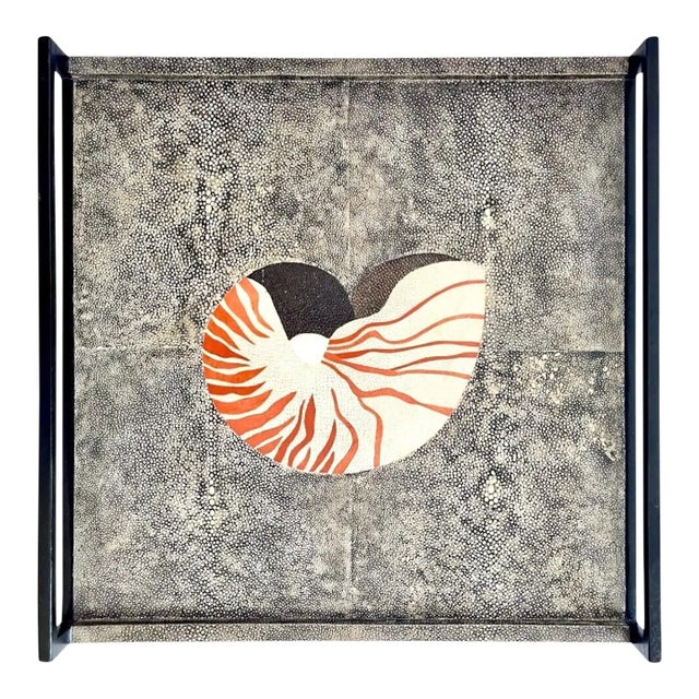 R & Y Augousti Nautilus Shell Large Tray For Sale