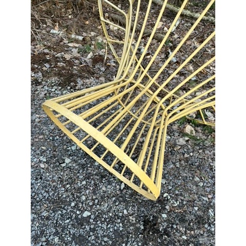 Vintage Iron Outdoor Dining Table and Chairs Set of 7 For Sale - Image 13 of 18