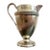 1940s Mid-Century Modern Regency Revival Gadroon Silver Plate on Copper Water Pitcher For Sale