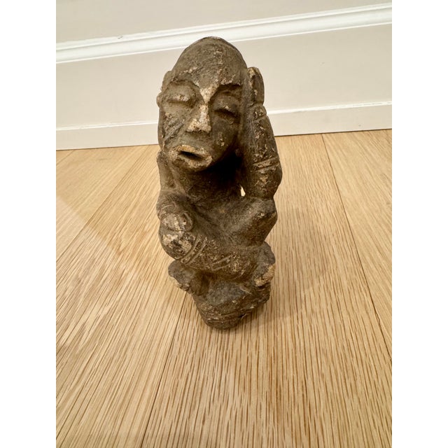 Antique 15th-17th Century Sapi Nomoli Stone Figure - West African Tribal Art For Sale - Image 9 of 11