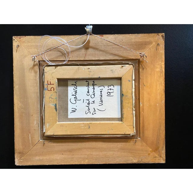 William Goliasch, Sunset in Camargue, Oil on Canvas, 1973 For Sale - Image 8 of 9