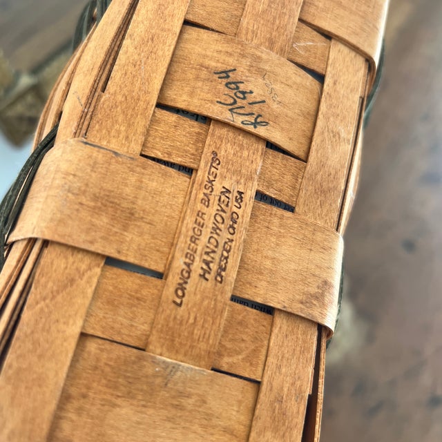 Wood Vintage 1994 Longaberger Basket For Sale - Image 7 of 8