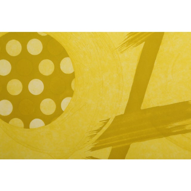 Abstract James Rosenquist, "Yellow Lamps", Abstract Expressionist Print For Sale - Image 3 of 7