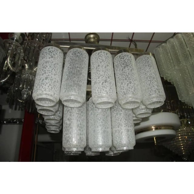 Metal Murano Glass Waterfall Chandelier, 1970s For Sale - Image 7 of 7