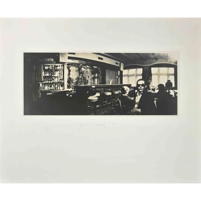 An Island in the Air is a vintage Photograph realized by Urs Luthi in 1975. from the portfolio "Un'isola nell'aria", Vol....