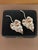 Art Deco Antique Leaf Design Silver Plated Salt and Pepper Shakers in Satin Lined Case - 3 pcs For Sale - Image 3 of 12