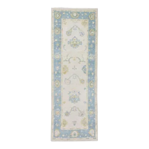Modern Turkish Oushak Rug 2'5" x 6'4"