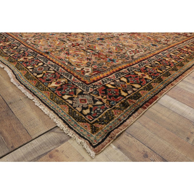 1940s Vintage Persian Mahal Area Rug 9 3 12 7 Chairish