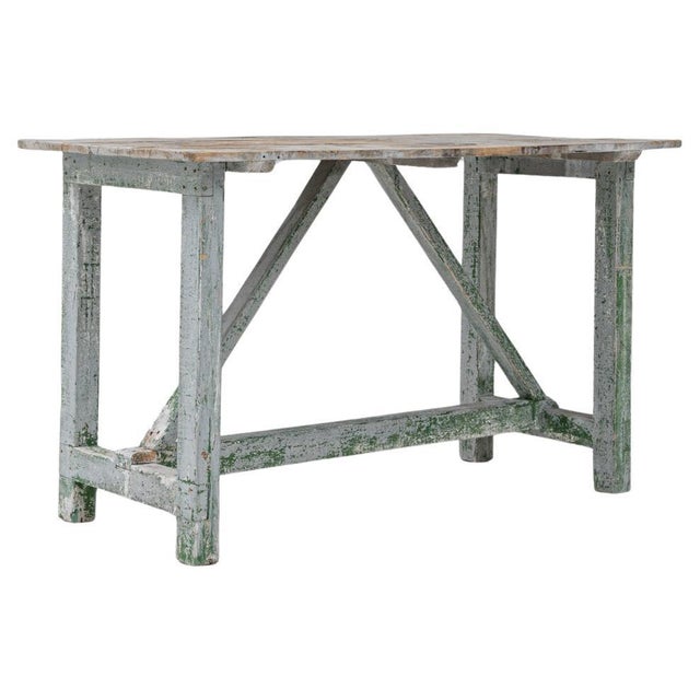 1900s French Wood Patinated Table For Sale - Image 15 of 18