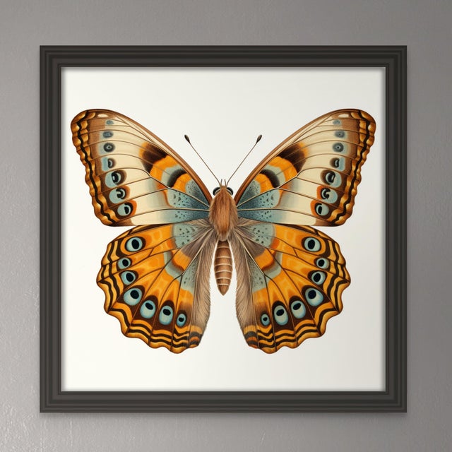 'Butterfly' (5) - Framed Original Art Print. From a series of prints, see my other listings. Dimensions: Print size (in):...