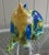 Mid-Century Modern Mid-Century Italian Majolica Cat Sculpture in Blue & Green Glaze For Sale - Image 3 of 8