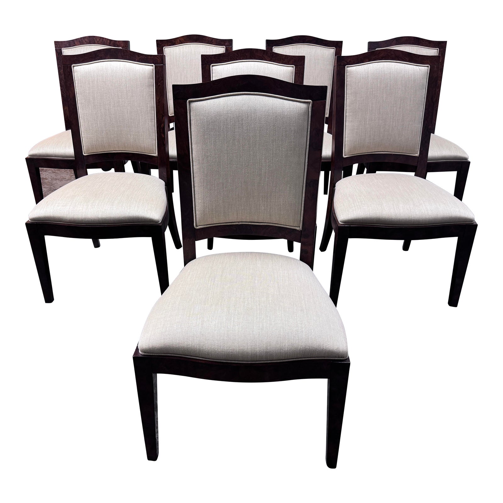 Henredon Traditional Dining Room Chairs, Set of Eight | Chairish