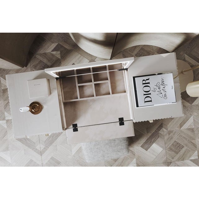 Not Yet Made - Made To Order Italian Vanity Table in Beige from Kabinet For Sale - Image 5 of 8