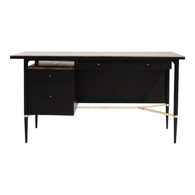 Ebonized Mahogany Desk by Paul McCobb, Connoisseur Collection, C. 1950s For Sale
