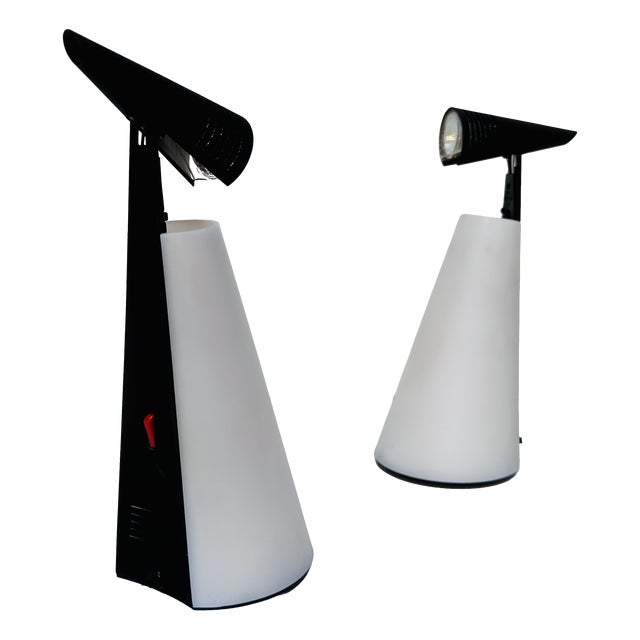 Iota Table Lamps by Hikaru Mori for Nemo, Italy, 1990s, Set of 2 For Sale