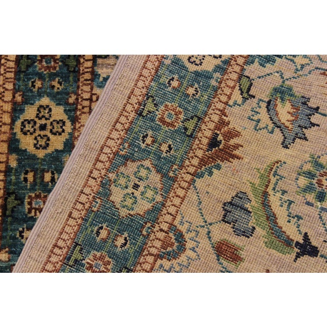 Gray Ziegler 1990's Gray/Green Wool Runner Rug- 2'11'' X 14'9'' For Sale - Image 8 of 10
