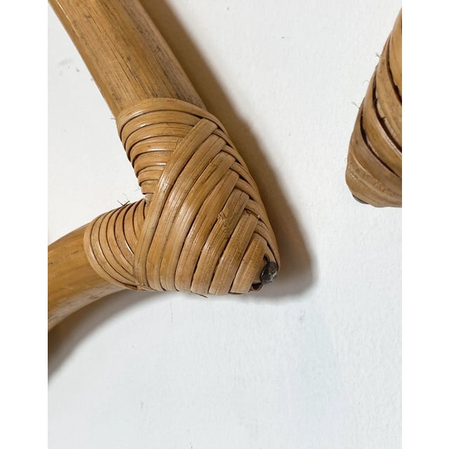 Set of Vintage Bamboo and Wicker Bed Headboards, 1970s For Sale - Image 9 of 11