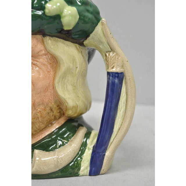 Vintage 1959 Royal Doulton Robin Hood D6527 Porcelain Toby Character Jug Mug For Sale In Philadelphia - Image 6 of 12