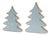 Wood Pine Tree Decor (Set of 2) For Sale