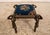Art Nouveau Art Nouveau Needlepoint Metal Base Stool For Sale - Image 3 of 9