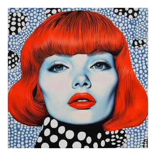 20' X 20' Fashion Female Portrait Pop Art Fine Art Print by Diane Grant Studio, Unframed For Sale
