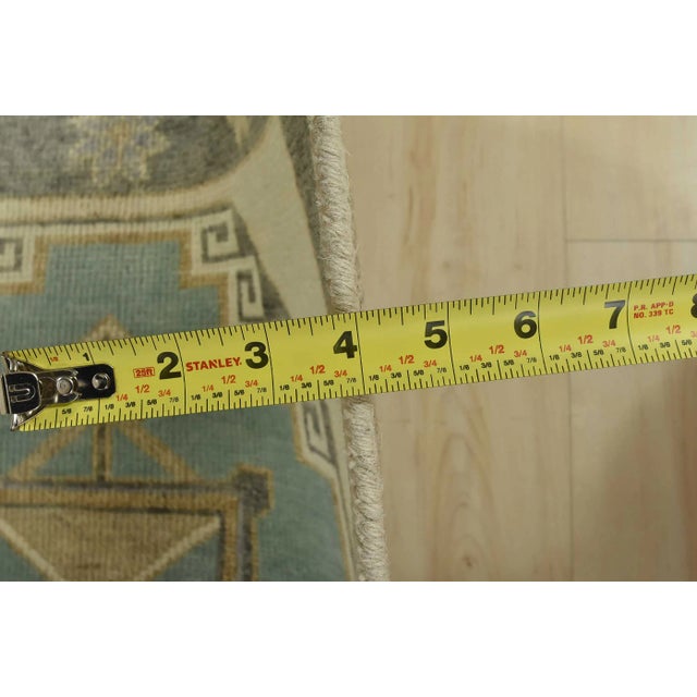 Anatolia Runner 2’11” X 14’2” Ivory Wool Tribal Hand-Knotted Oriental Rug For Sale - Image 11 of 12