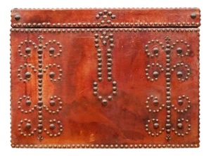 Victorian Leather Clad Studded Carriage Trunk, 1880