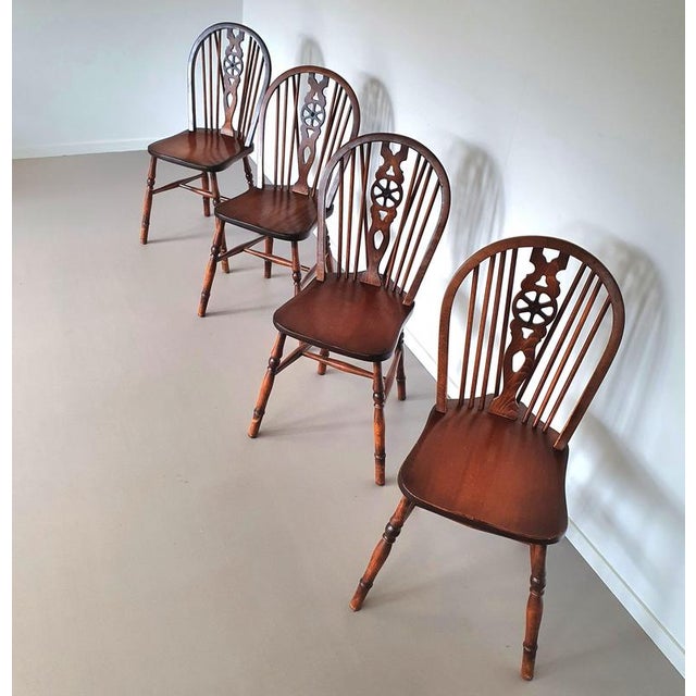 Wheelback Windsor Chairs, Set of 4 For Sale - Image 16 of 16