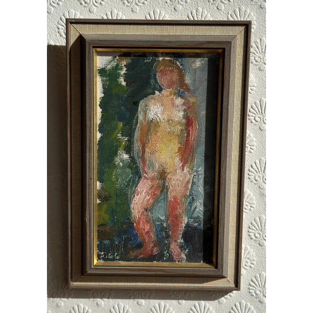 Gunnel Tiriolo, Female Model, 1963, Oil on Canvas, Framed For Sale - Image 11 of 16