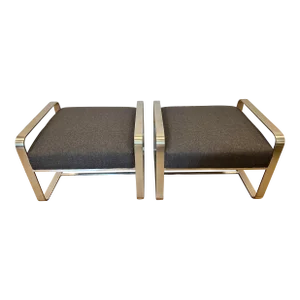 Pasha Axon Modern Ottomans - a Pair