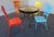 Vintage Mid-Century Stamped-Steel Strap/Slat-Back Patio Dining Chairs (Bistro/Café Form), 1950s–60s. For Sale - Image 9 of 11