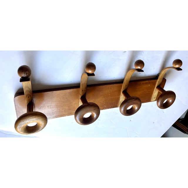 20th Century MCM Modern French Coat & Hat Rack For Sale - Image 14 of 15