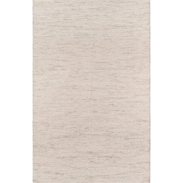Erin Gates Dartmouth Bartlett Beige Hand Made Wool Area Rug 5' X 8' For Sale