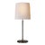 Thomas O'Brien for Visual Comfort Signature Bryant Large Table Lamp in Bronze & Hand-Rubbed Antique Brass with Natural Paper Shade For Sale