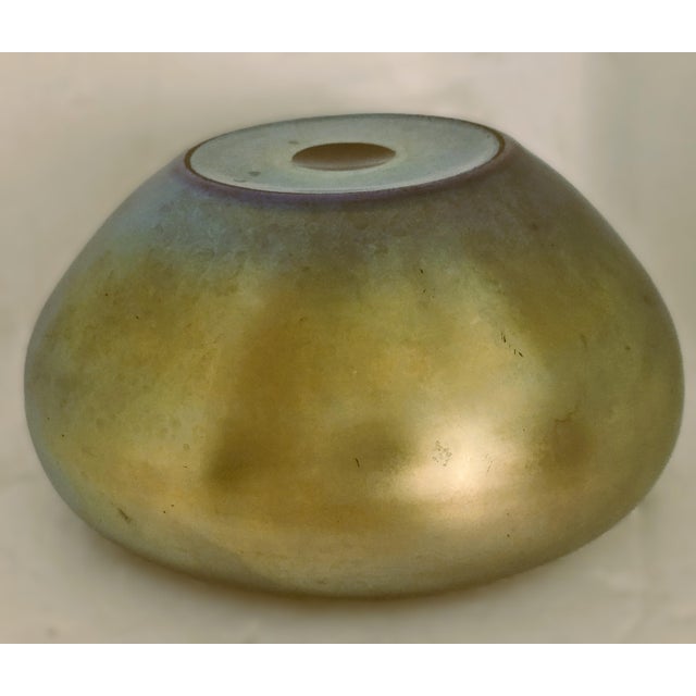 Steuben Gold Aurene Rolled Rim Bowl, Signed 2687 — Carder Era Art Nouveau For Sale - Image 12 of 17