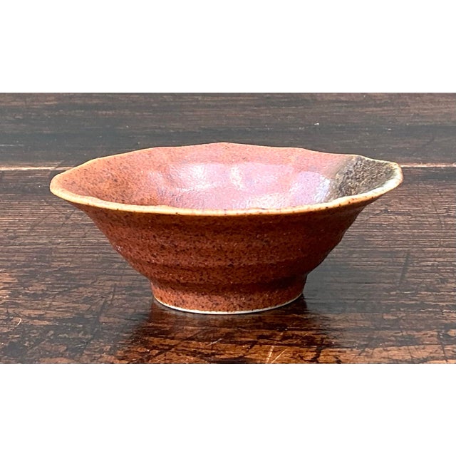 Vintage Textured Ceramic Bowl For Sale - Image 12 of 12