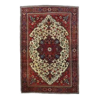 Antique Farahan Sarouk Rug 4'3'' X 6'4'' For Sale