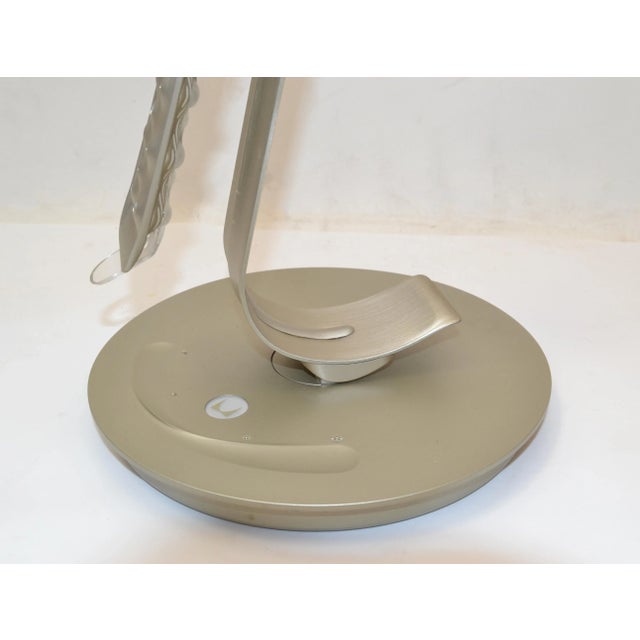 Metal Herman Miller Signed Leaf Led Desk Lamp by Yves Behar Model G6510.3y Modern 2007 For Sale - Image 7 of 13